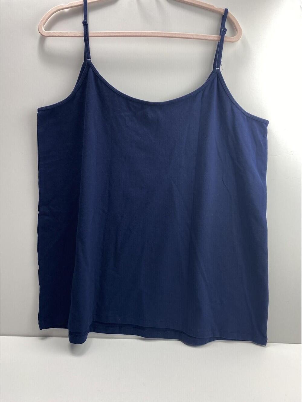 Navy Blue Tank Top Women's Plus Size 3X Spaghetti Strap Summer, Brand New